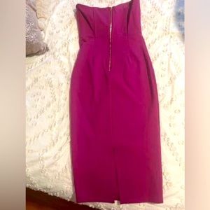 Corseted, strapless, bodycon, midi, fashion nova dress